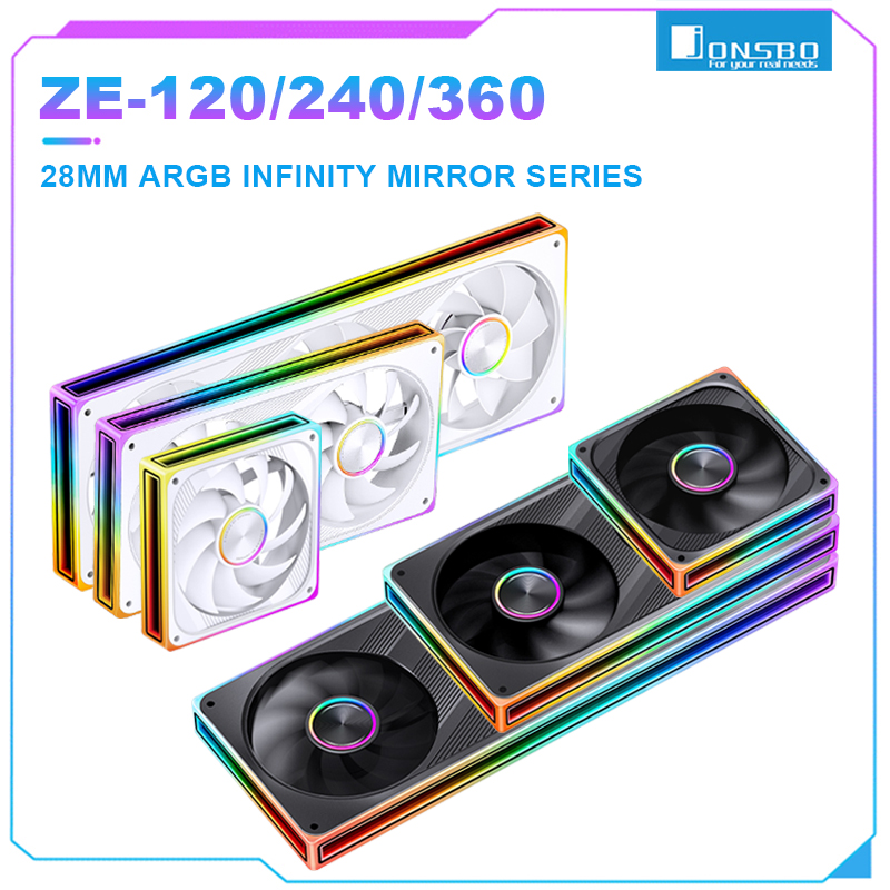 Pc Gaming Jonsbo - JONSBO ZE-120/240/360 PC Case Fan ARGB