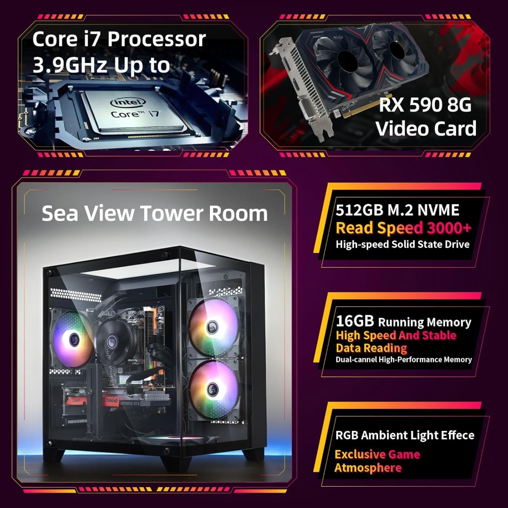 Gaming PC Desktop Intel Core i - Pc Gaming I7 recension och pris