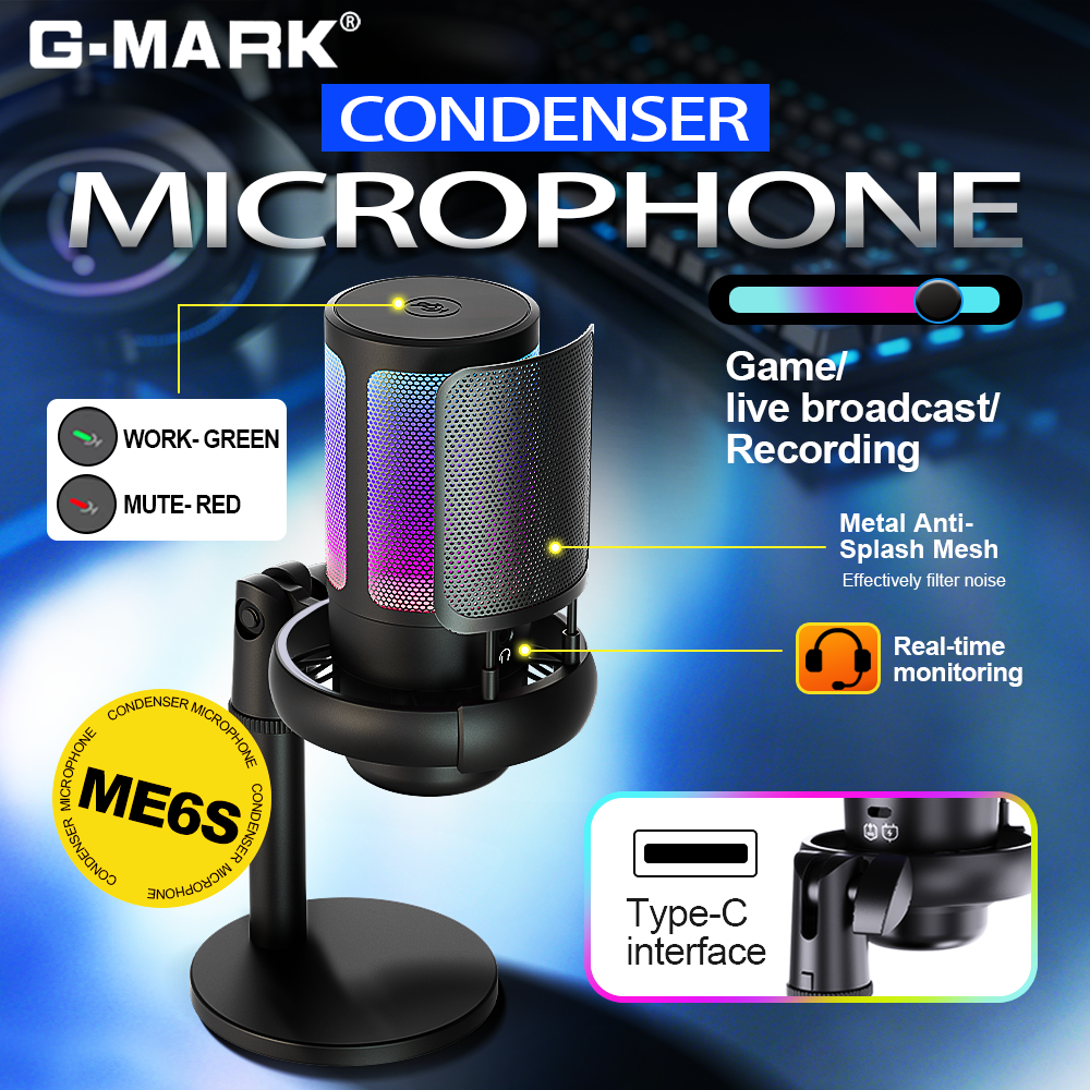 RGB USB Gaming Microphone for  - Pc Gaming Discord recension och pris