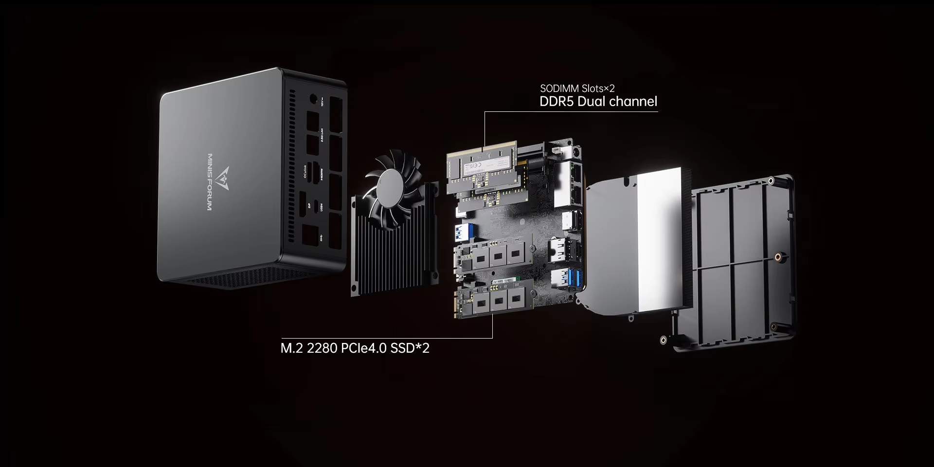 MINISFORUM OCuLink Gaming Mini - Pc Gaming Ddr5 recension och pris