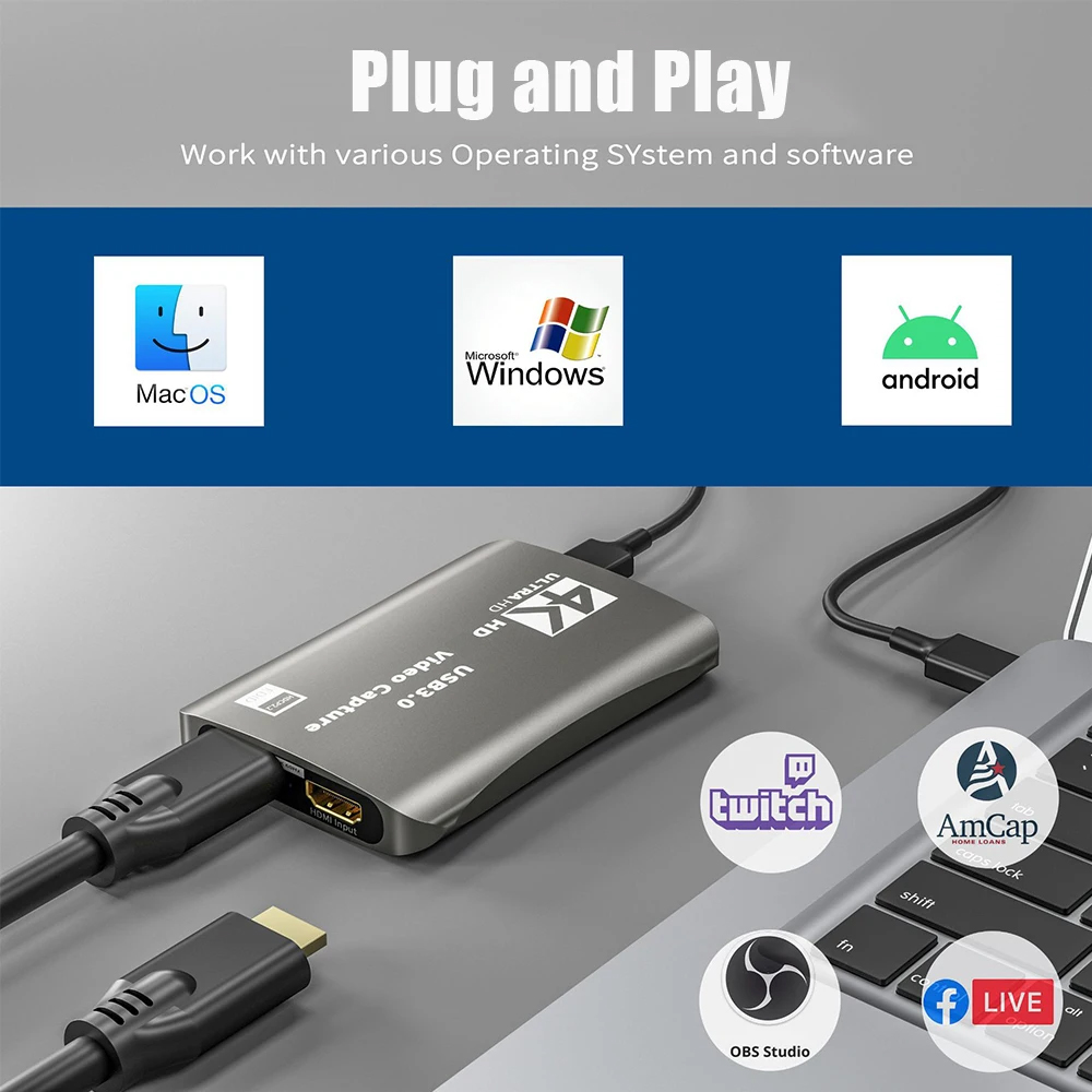 4K HDMI-Compatible Video Captu - Capture Card Hdmi recension och pris