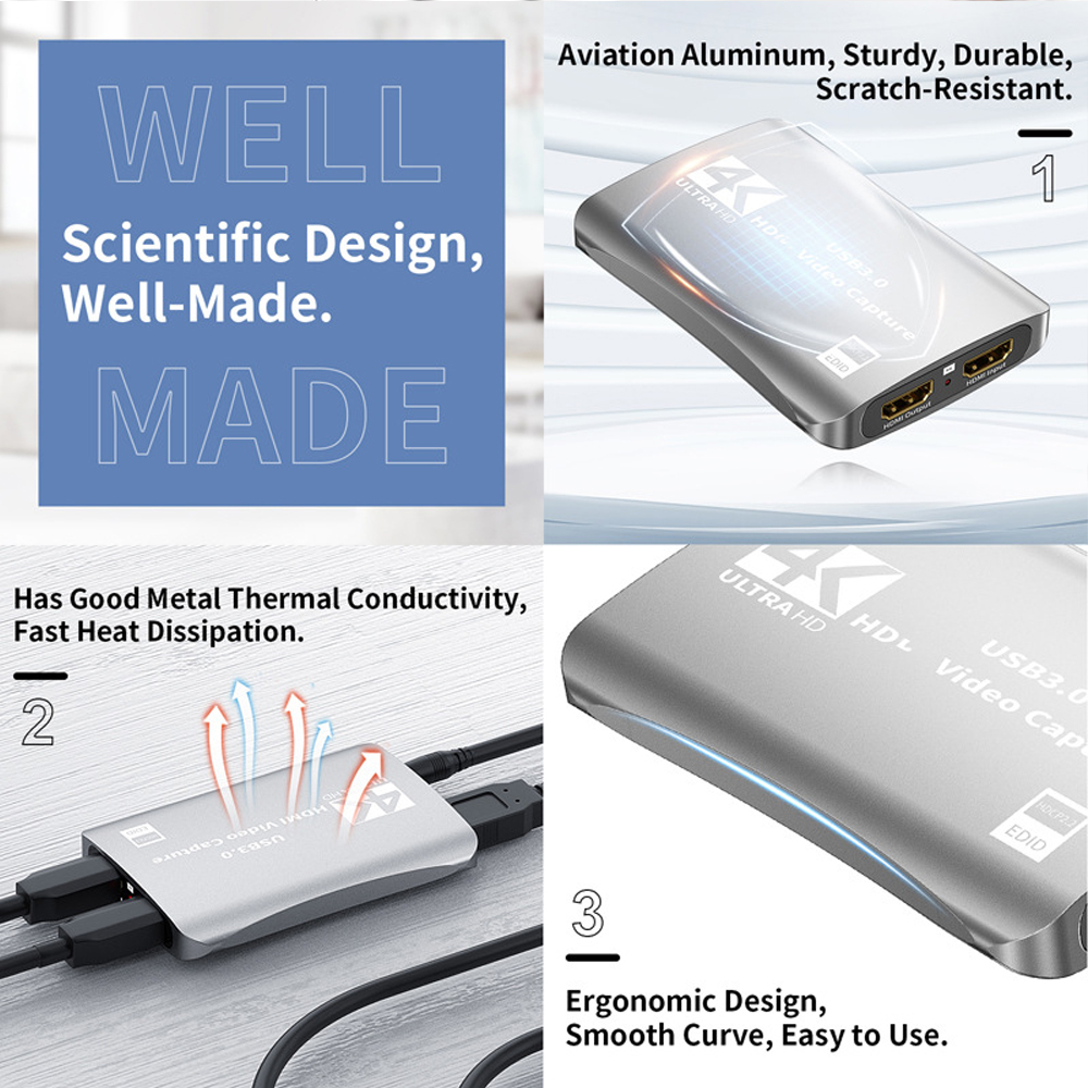 4K HDMI-Compatible Video Captu - Capture Card Hdmi recension och pris