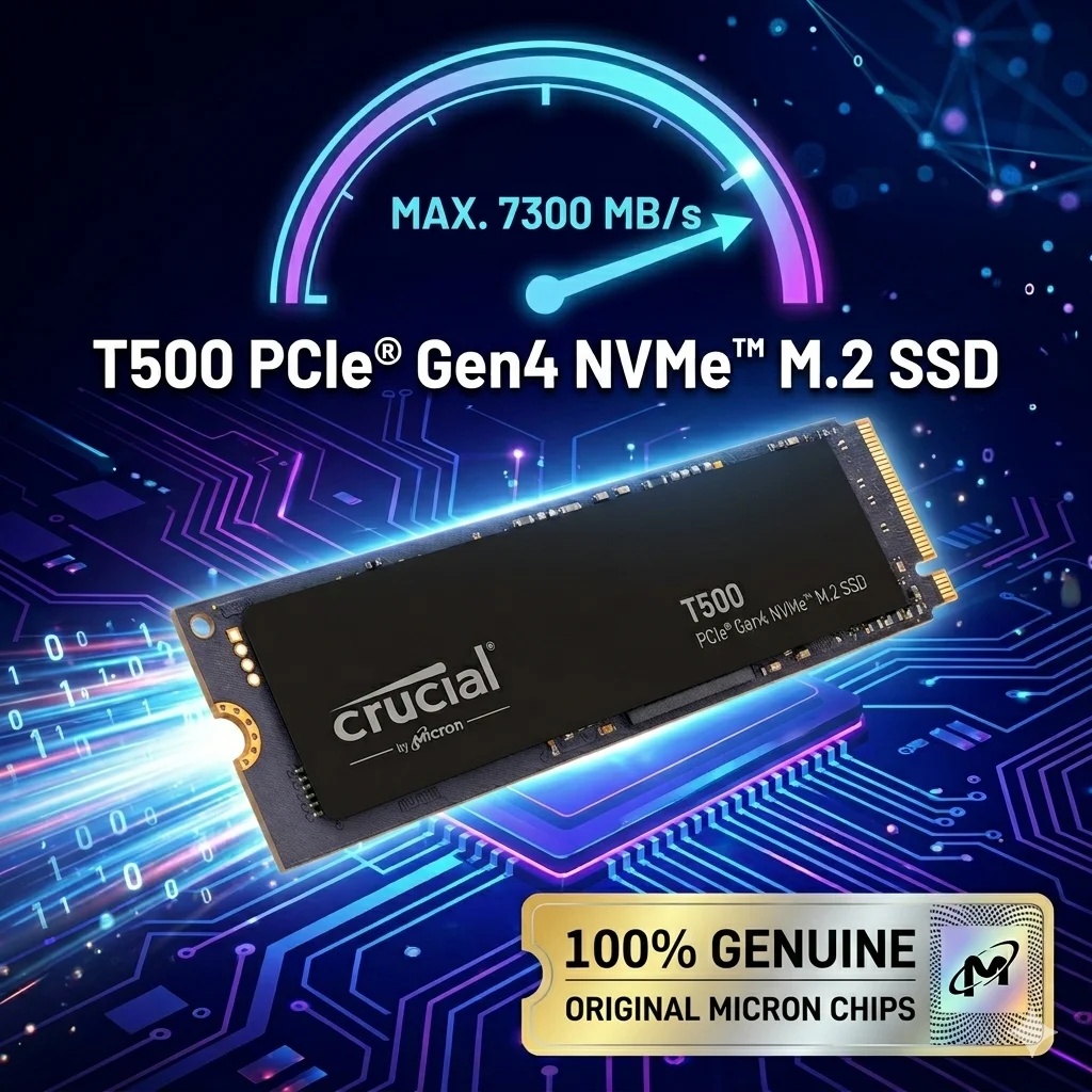 Crucial T500 1TB PCIe4.0 NVMe  - Pc Gaming Upgrades recension och pris