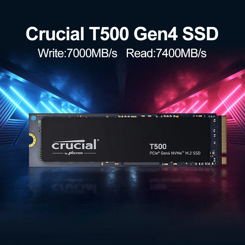 Crucial T500 1TB PCIe4.0 NVMe  - Pc Gaming Upgrades recension och pris