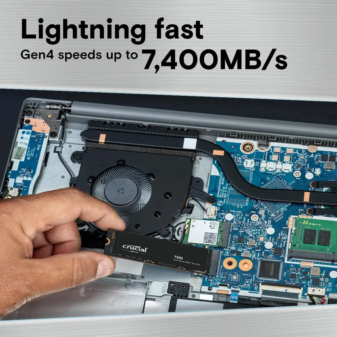 Crucial T500 1TB PCIe4.0 NVMe  - Pc Gaming Upgrades recension och pris